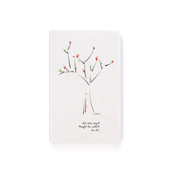 APRIL JOURNAL | 5.25"x8.25" Softcover | Lined | 144 pages journal TREES HAVE FEELINGS 