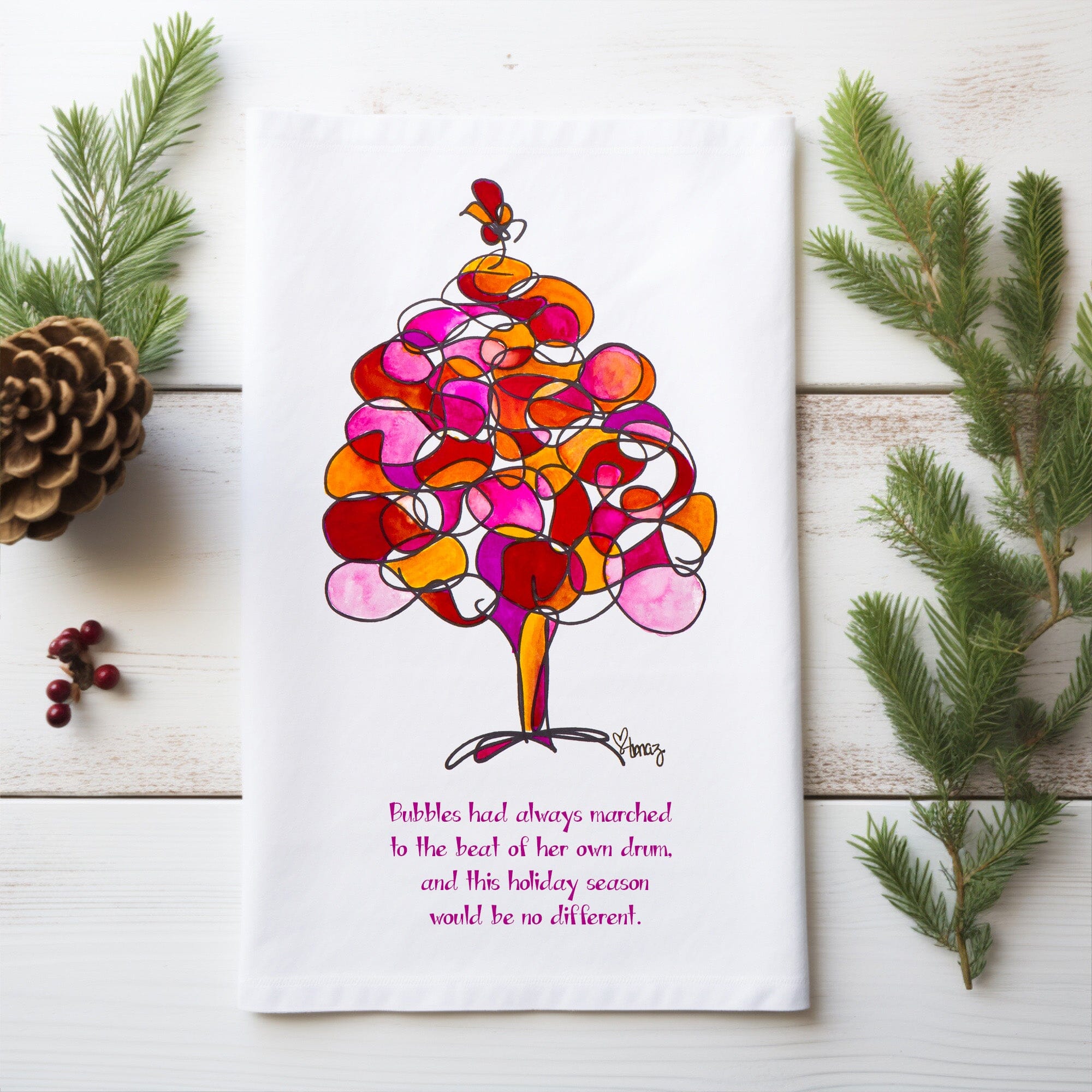 Bubbles | Tea Towel tea towel TREES HAVE FEELINGS 