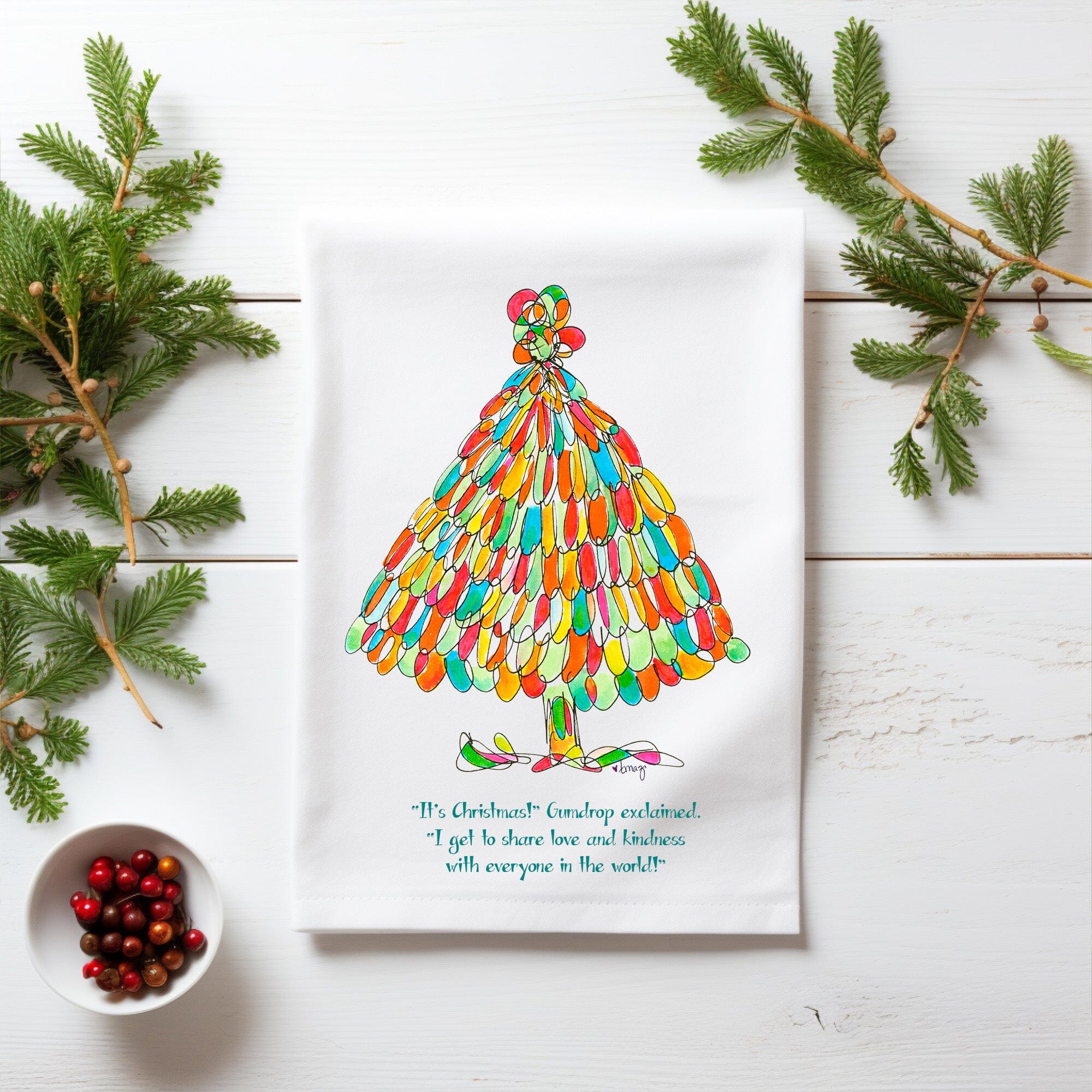 Gumdrop | Tea Towel tea towel TREES HAVE FEELINGS 