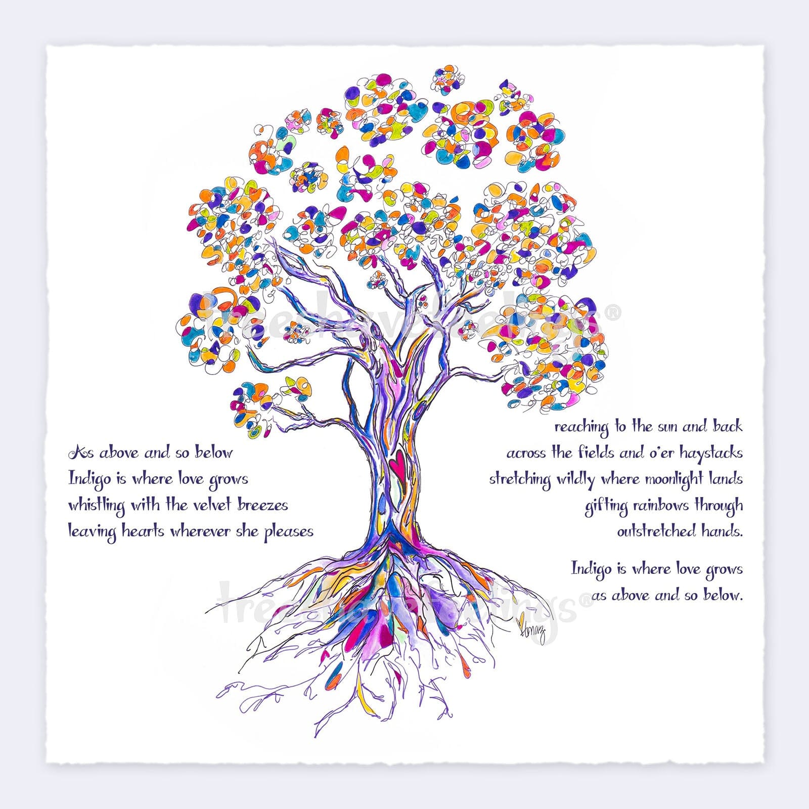 INDIGO | Giclée Print Print TREES HAVE FEELINGS 