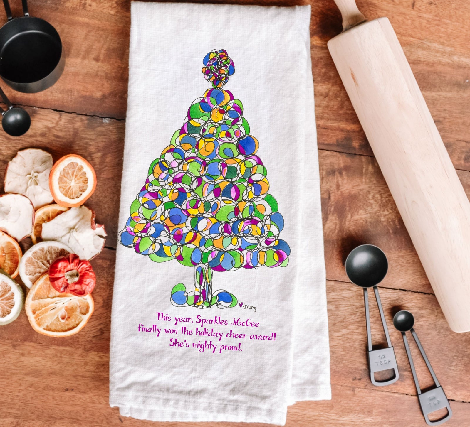 SPARKLES MCGEE | Tea Towel tea towel TREES HAVE FEELINGS 