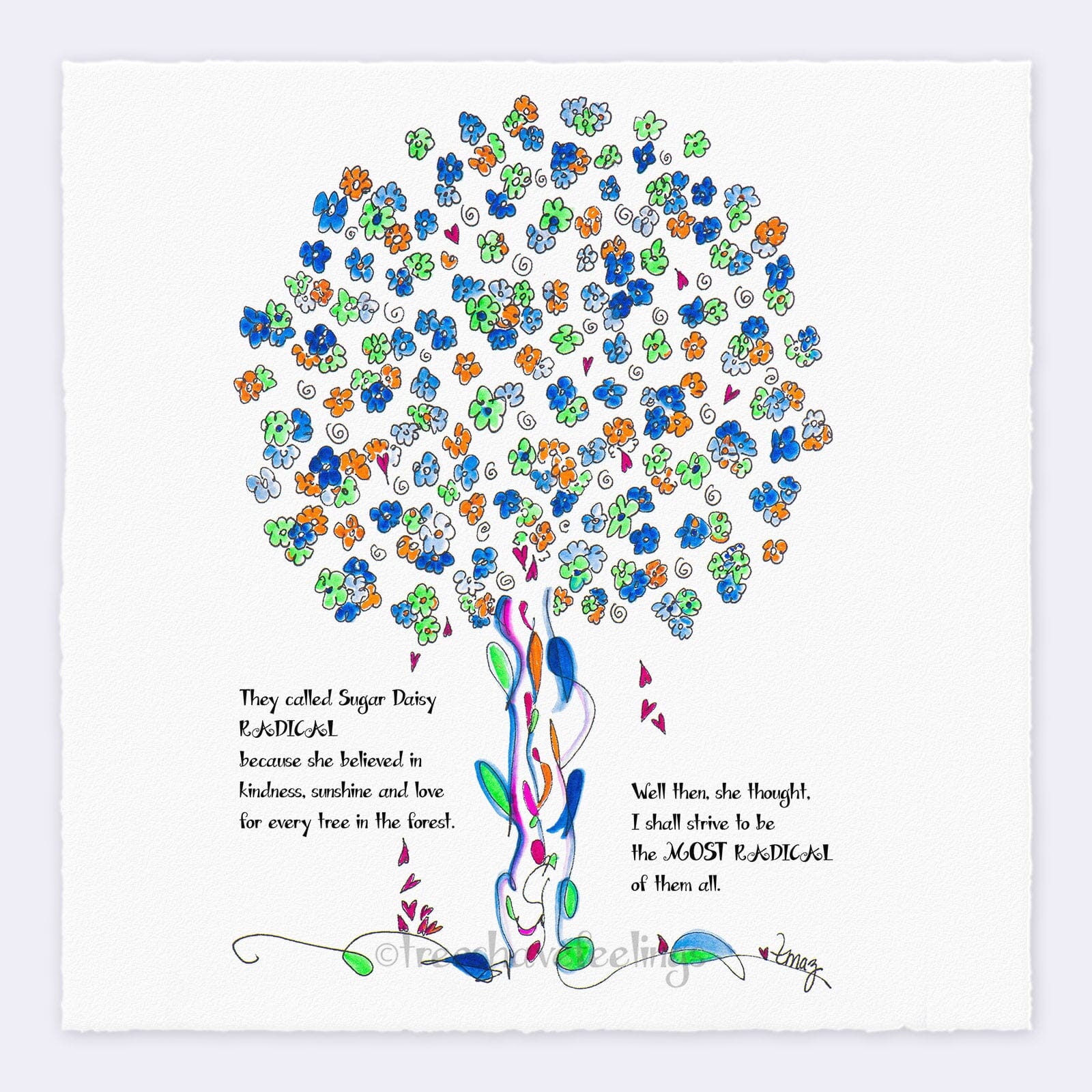 SUGAR DAISY | Giclée Print Print TREES HAVE FEELINGS 