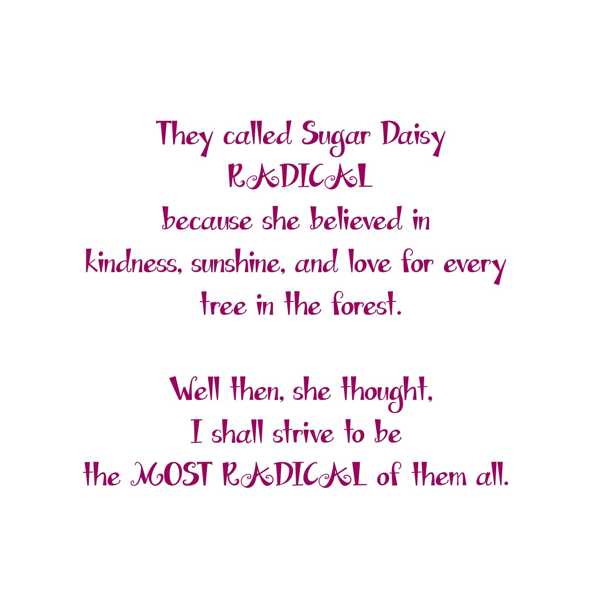 SUGAR DAISY | Giclée Print Print TREES HAVE FEELINGS 