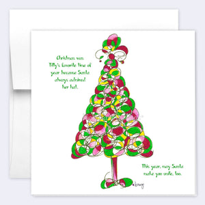 2024 CHRISTMAS CARDS | 5"x 5” folded | Pack of 8 TREES HAVE FEELINGS 