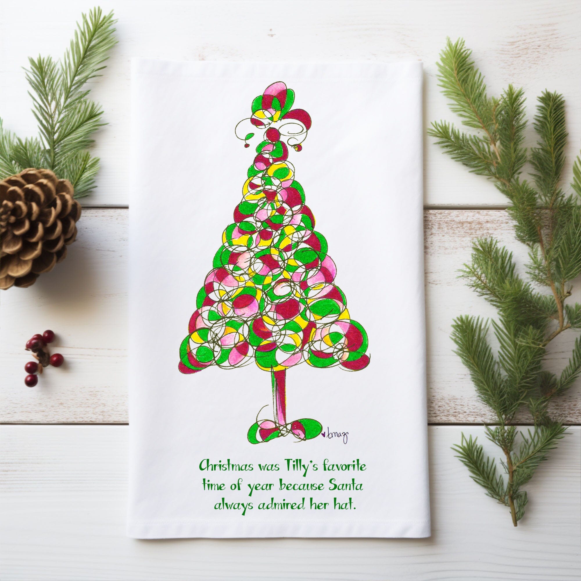 Tilly | Tea Towel tea towel TREES HAVE FEELINGS 