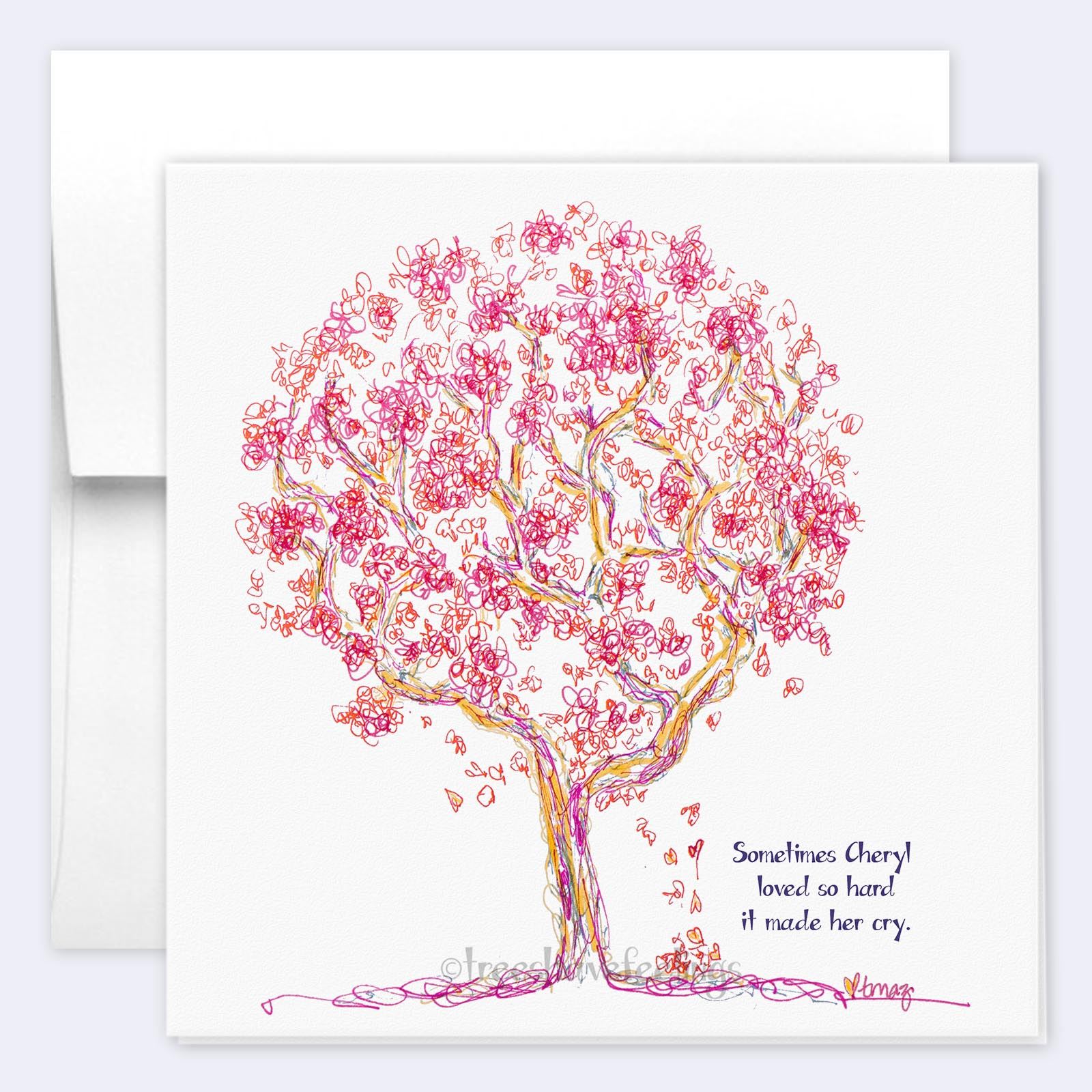 CHERYL | Single Card card TREES HAVE FEELINGS 