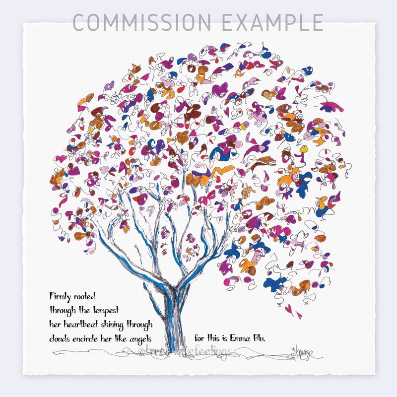 EMMA BLU Commission TREES HAVE FEELINGS 