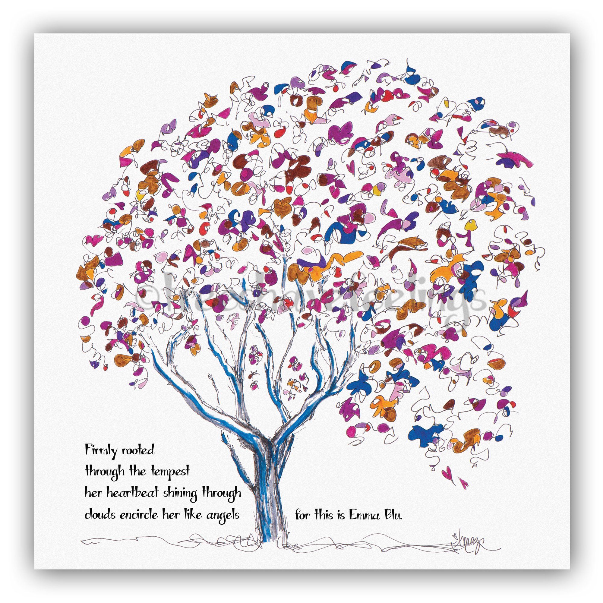 EMMA BLU | Giclée Print Print TREES HAVE FEELINGS 