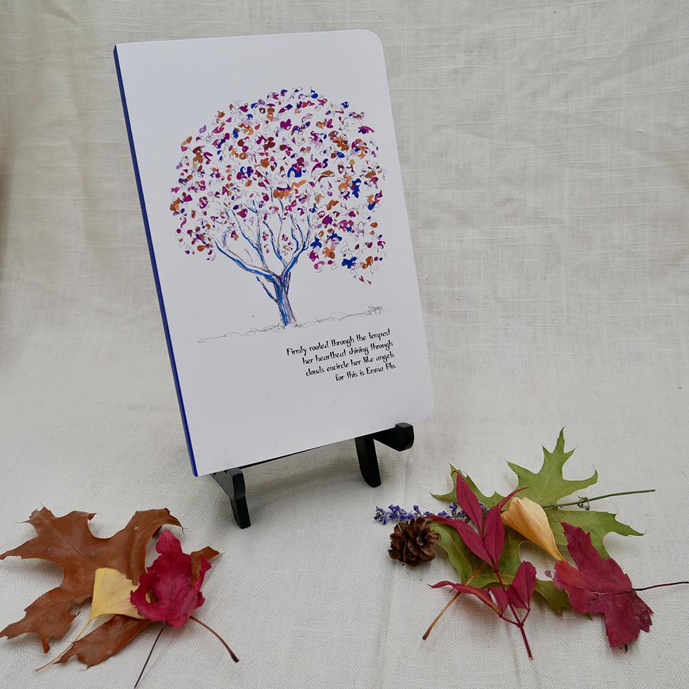 BOX OF 4 JOURNALS | 5.25"x8.25" Softcover | Lined | 144 pages journal TREES HAVE FEELINGS 