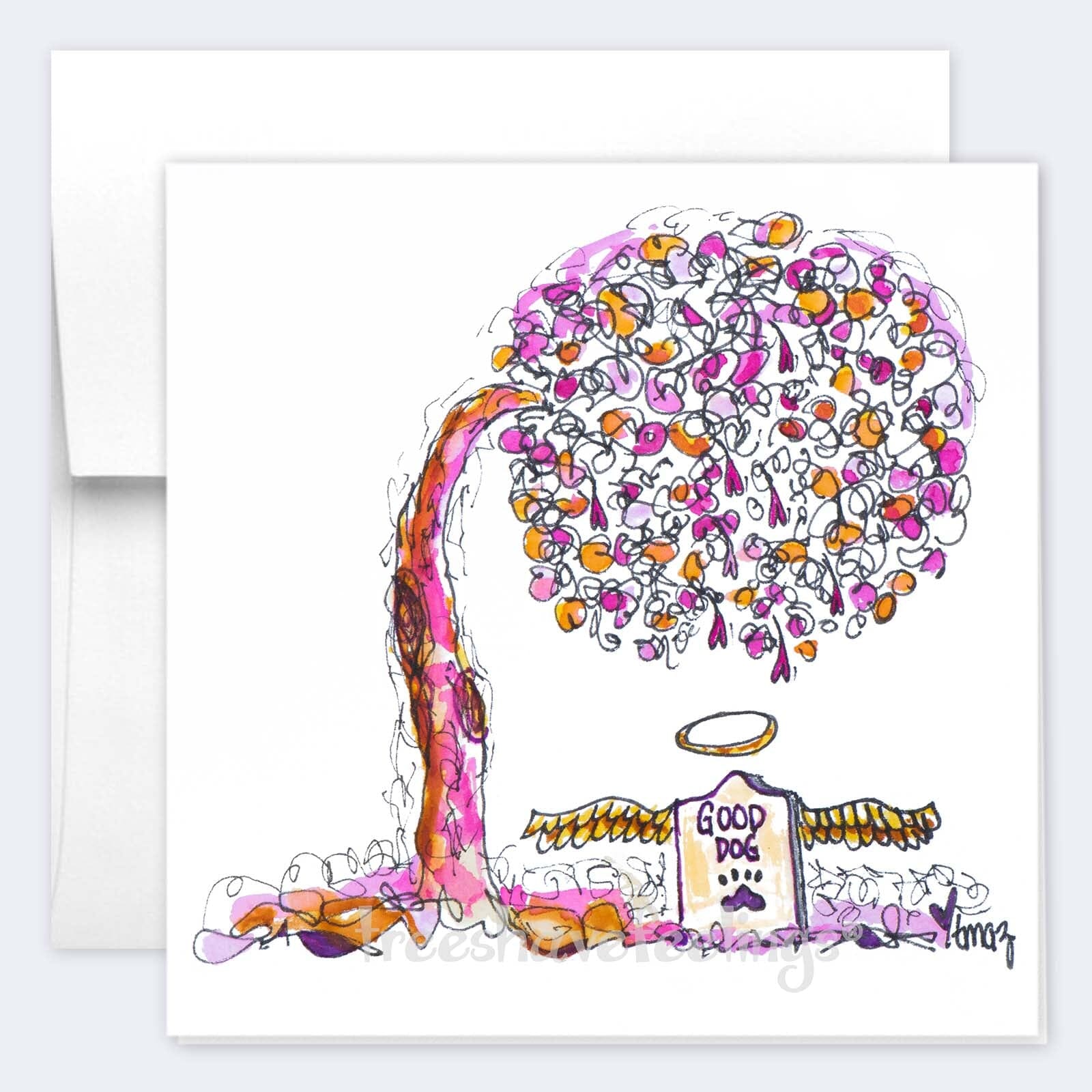 The Good Dog Memorial Tree | Single Card card TREES HAVE FEELINGS 