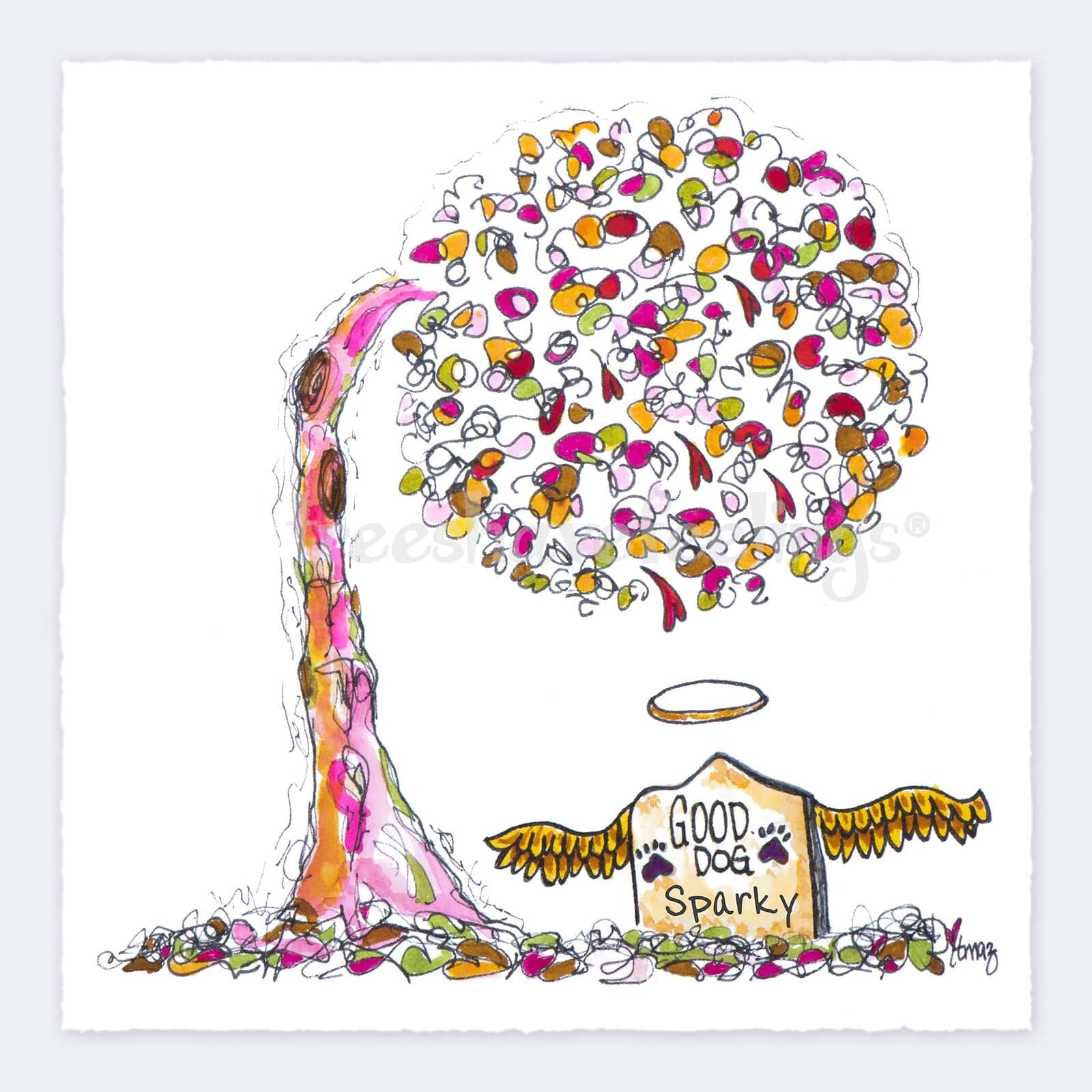 The Good Dog Memorial Tree | Giclée Print Print TREES HAVE FEELINGS 