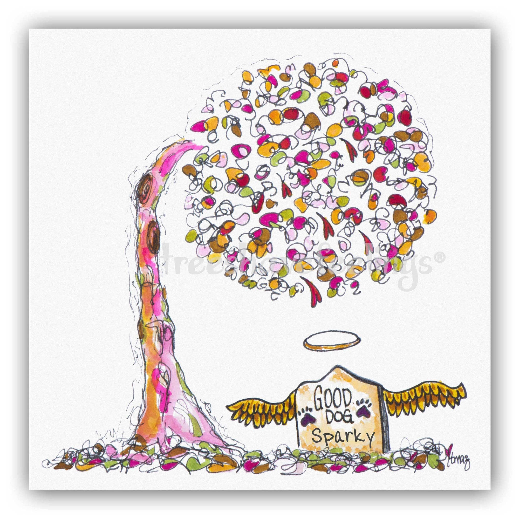 The Good Dog Memorial Tree | Giclée Print Print TREES HAVE FEELINGS 