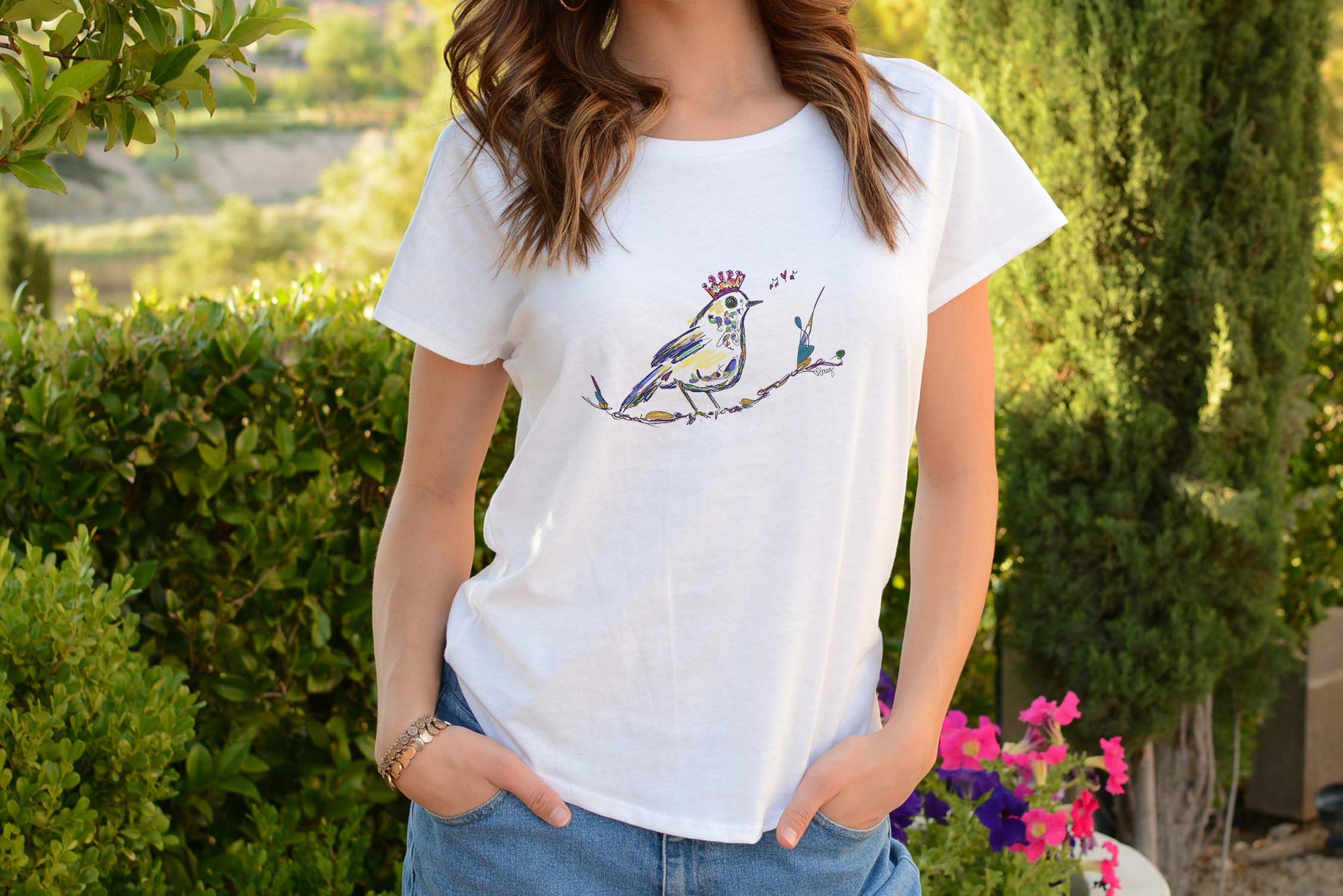 JASPER | Ladies' Scoop Neck Super Soft Tee Apparel TREES HAVE FEELINGS 