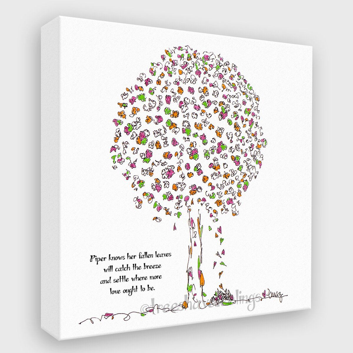 PIPER | Canvas Canvas TREES HAVE FEELINGS 8"x8" 