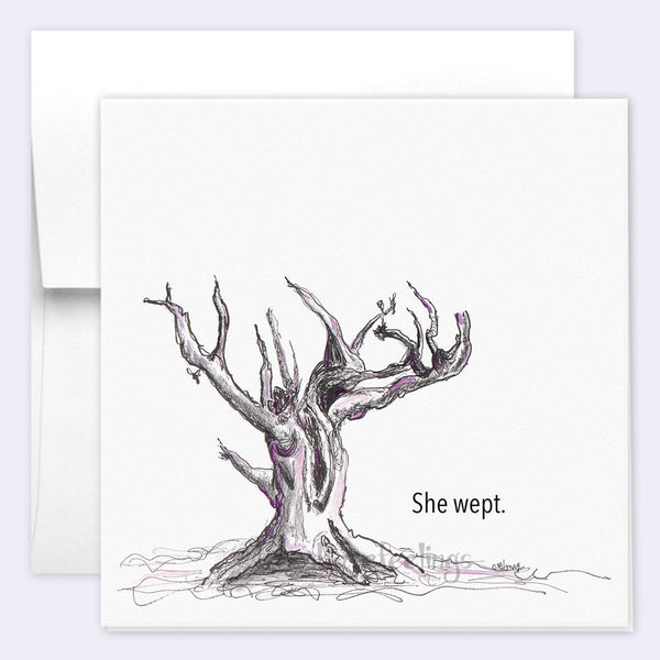 SHE WEPT | Single Card card TREES HAVE FEELINGS 