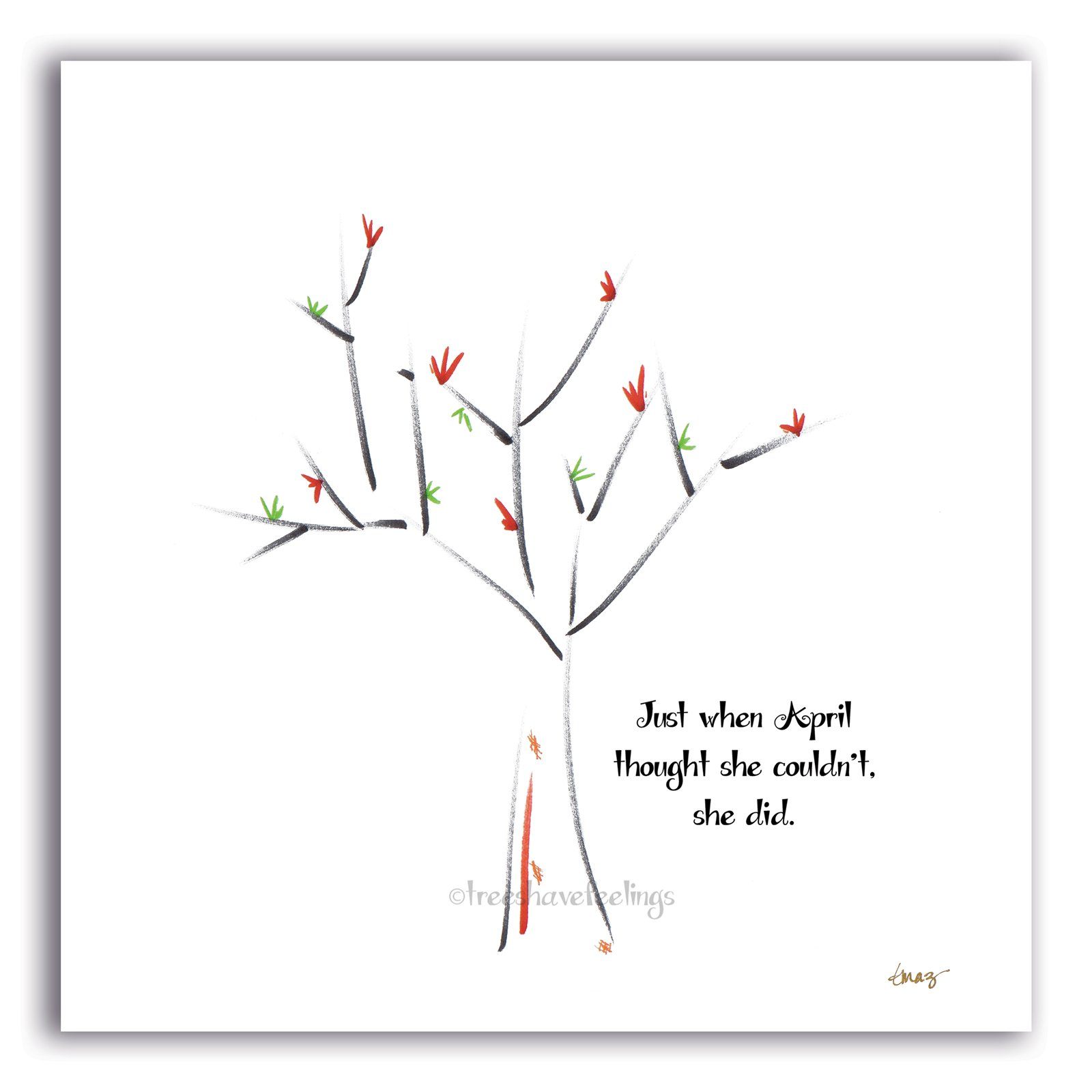 APRIL | Canvas Canvas TREES HAVE FEELINGS 