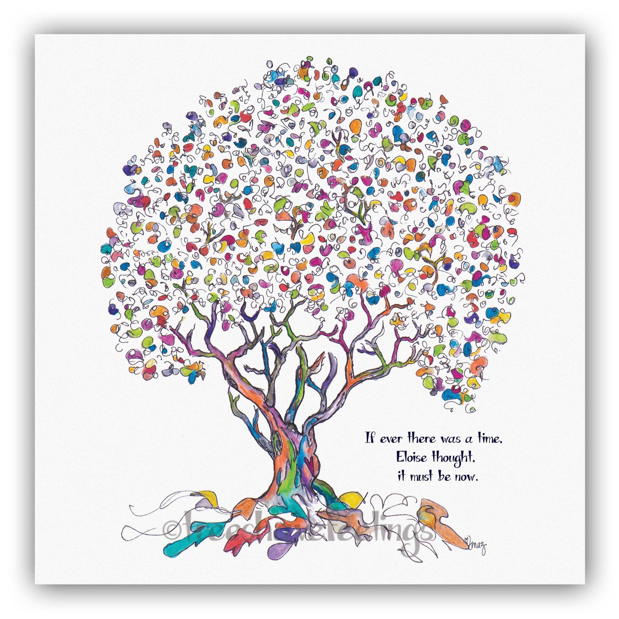 ELOISE | Giclée Print Print TREES HAVE FEELINGS Straight Cut 8"x8" 