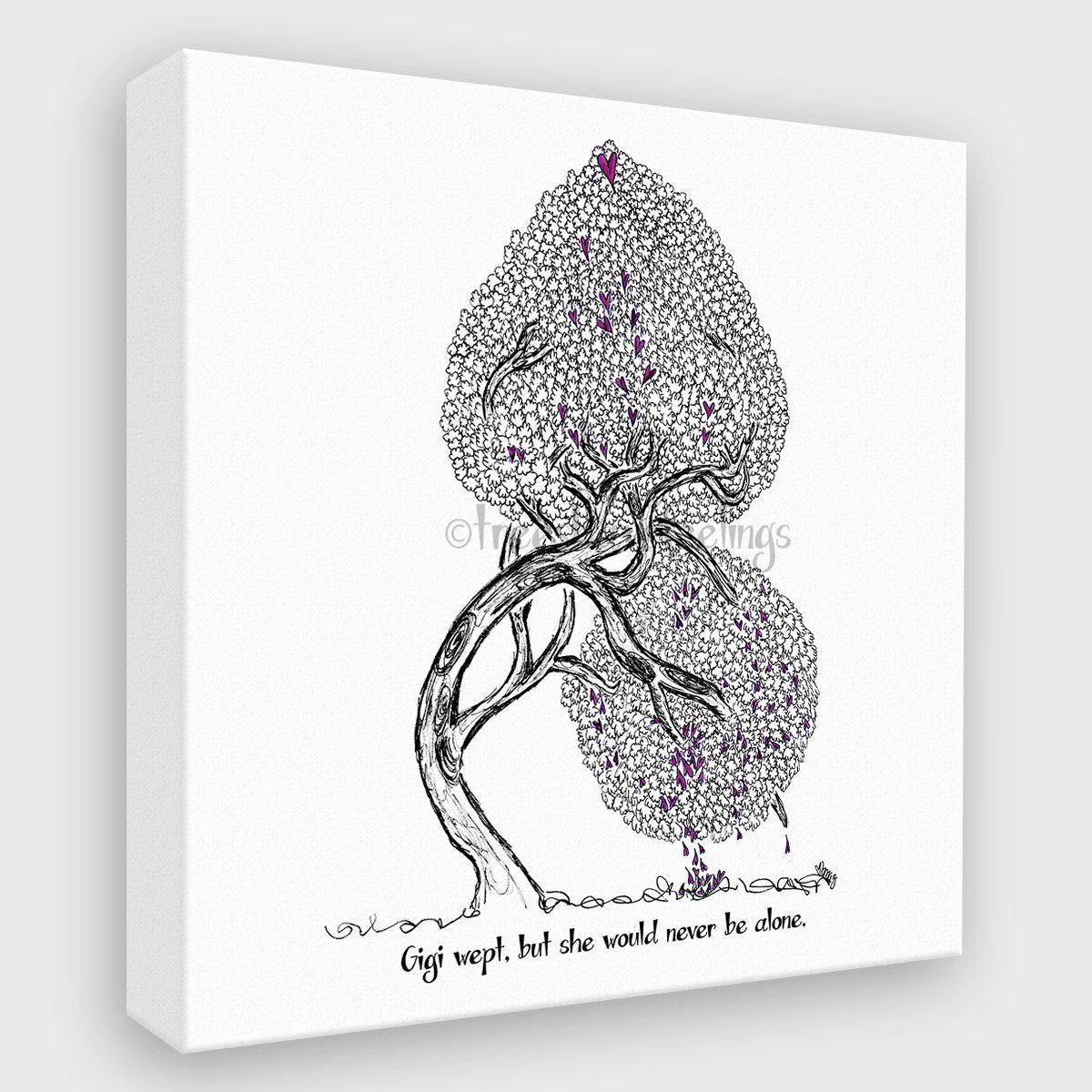 GIGI | 8"x8" Canvas PHYSICAL TREES HAVE FEELINGS $89.00 | Canvas 