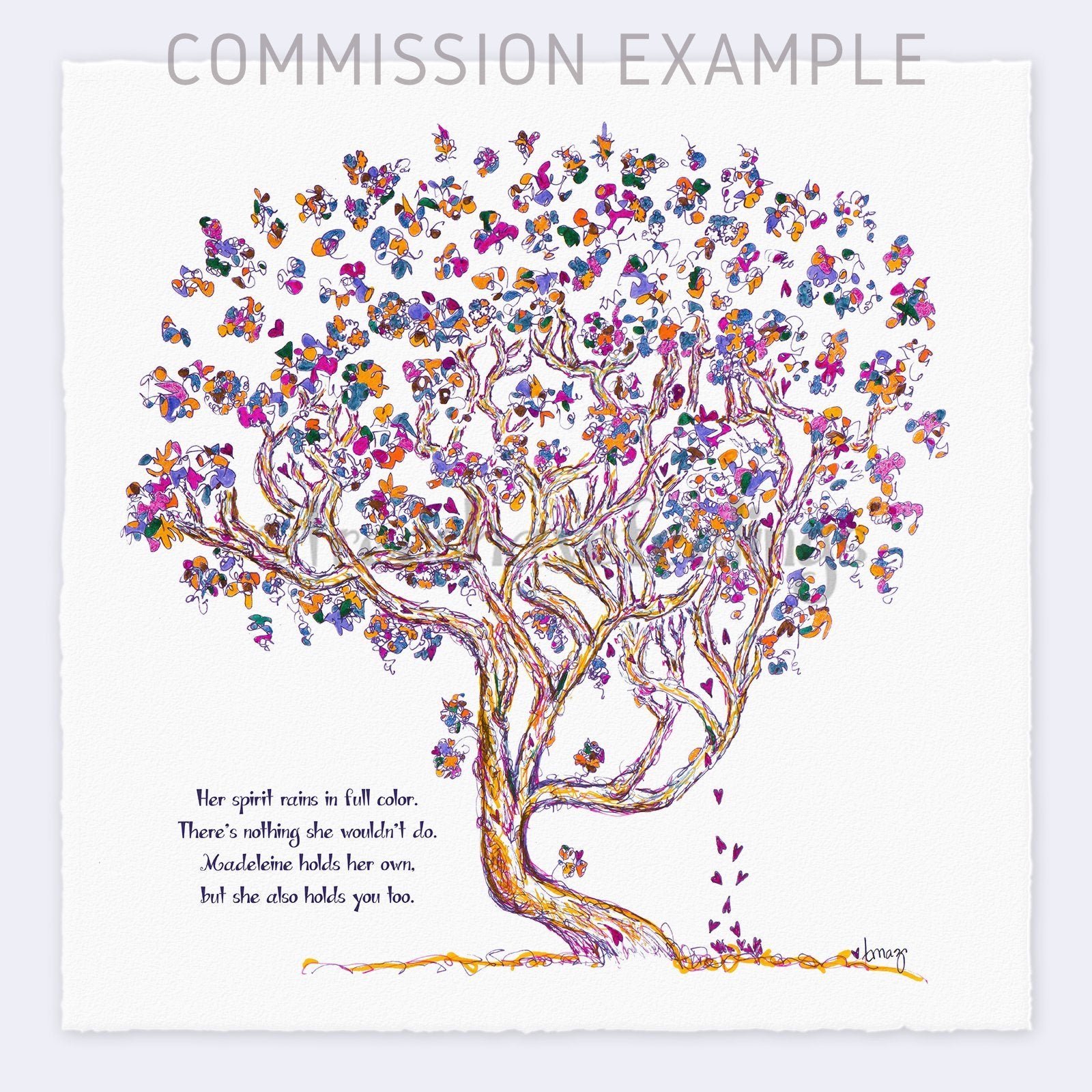 Order your Personal Commission | 8"x8" Print TREES HAVE FEELINGS 