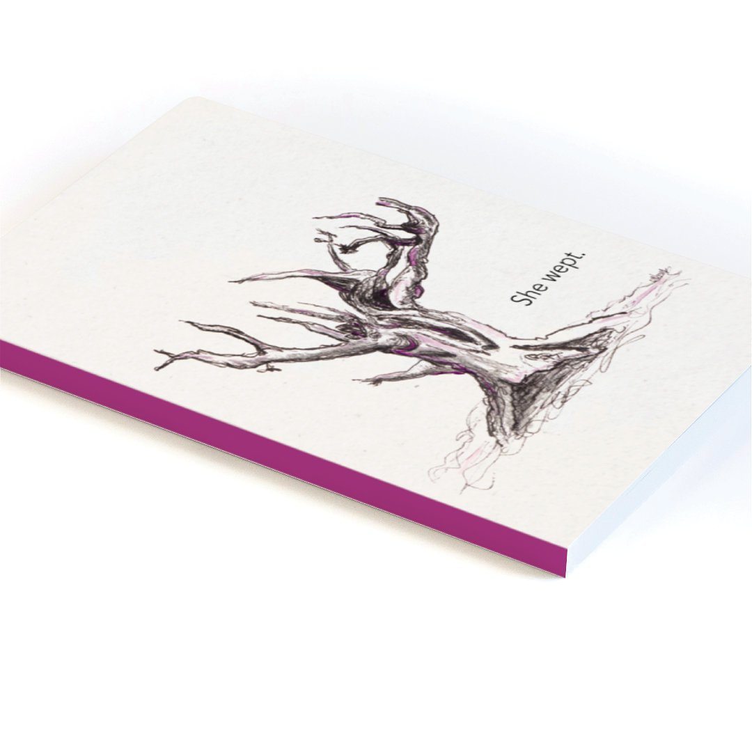 SHE WEPT JOURNAL | 5.25"x8.25" Softcover | Lined | 144 pages journal TREES HAVE FEELINGS 