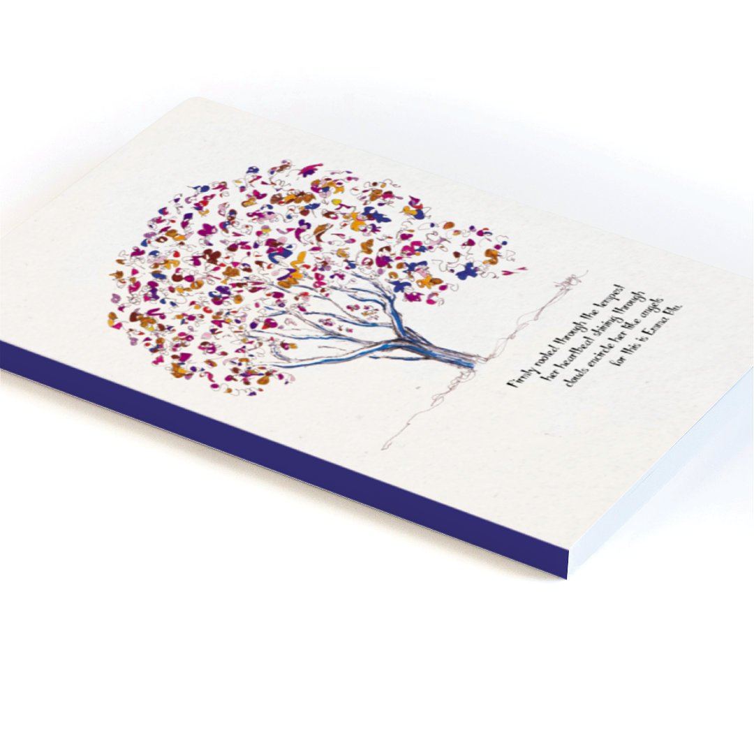 EMMA BLU JOURNAL | 5.25"x8.25" Softcover | Lined | 144 pages journal TREES HAVE FEELINGS 