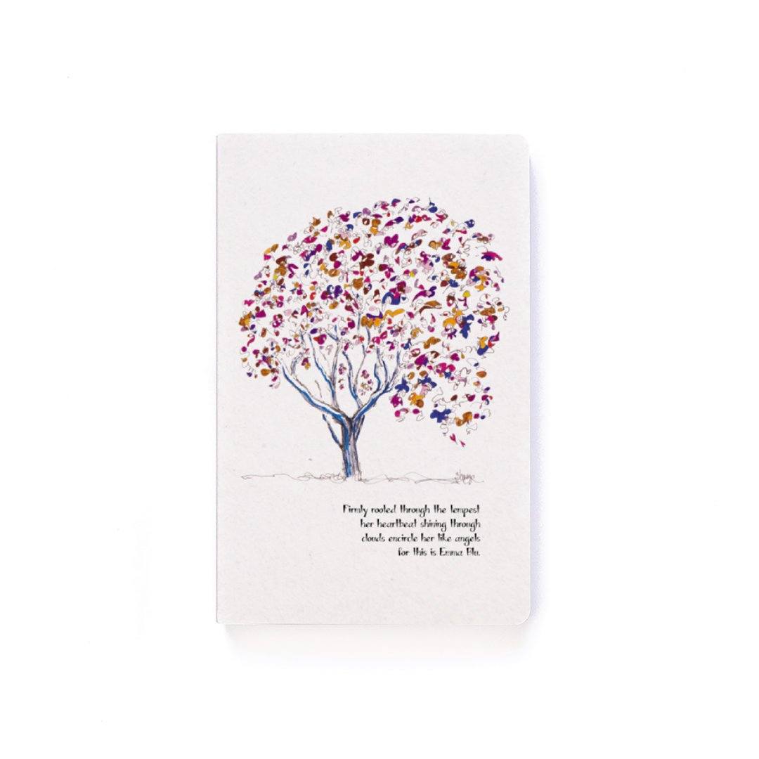 EMMA BLU JOURNAL | 5.25"x8.25" Softcover | Lined | 144 pages journal TREES HAVE FEELINGS 